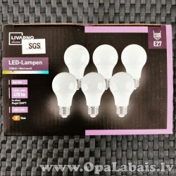 6 LED spuldzes  (F klase, E27, 470 lm,...
