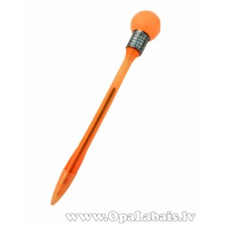Lodīšu pildspalva oranžā krāsā ar zilu tinti
